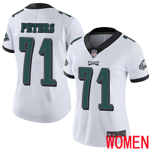 Women Philadelphia Eagles 71 Jason Peters White Vapor Untouchable NFL Jersey Limited Player Football